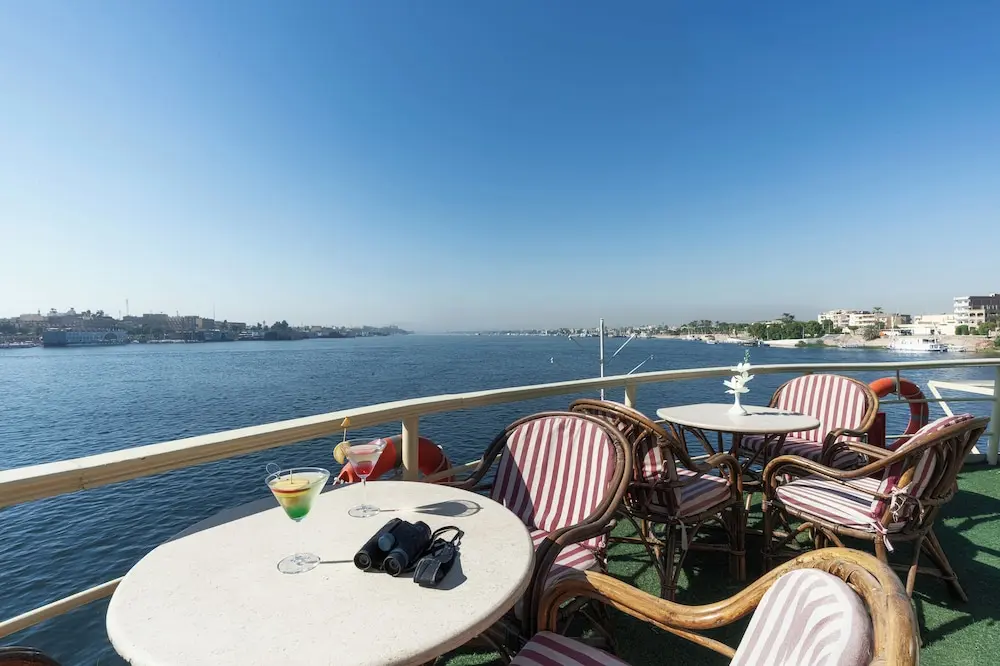 Sun deck of the Orient Nile Romance Nile Cruise Nile cruise
